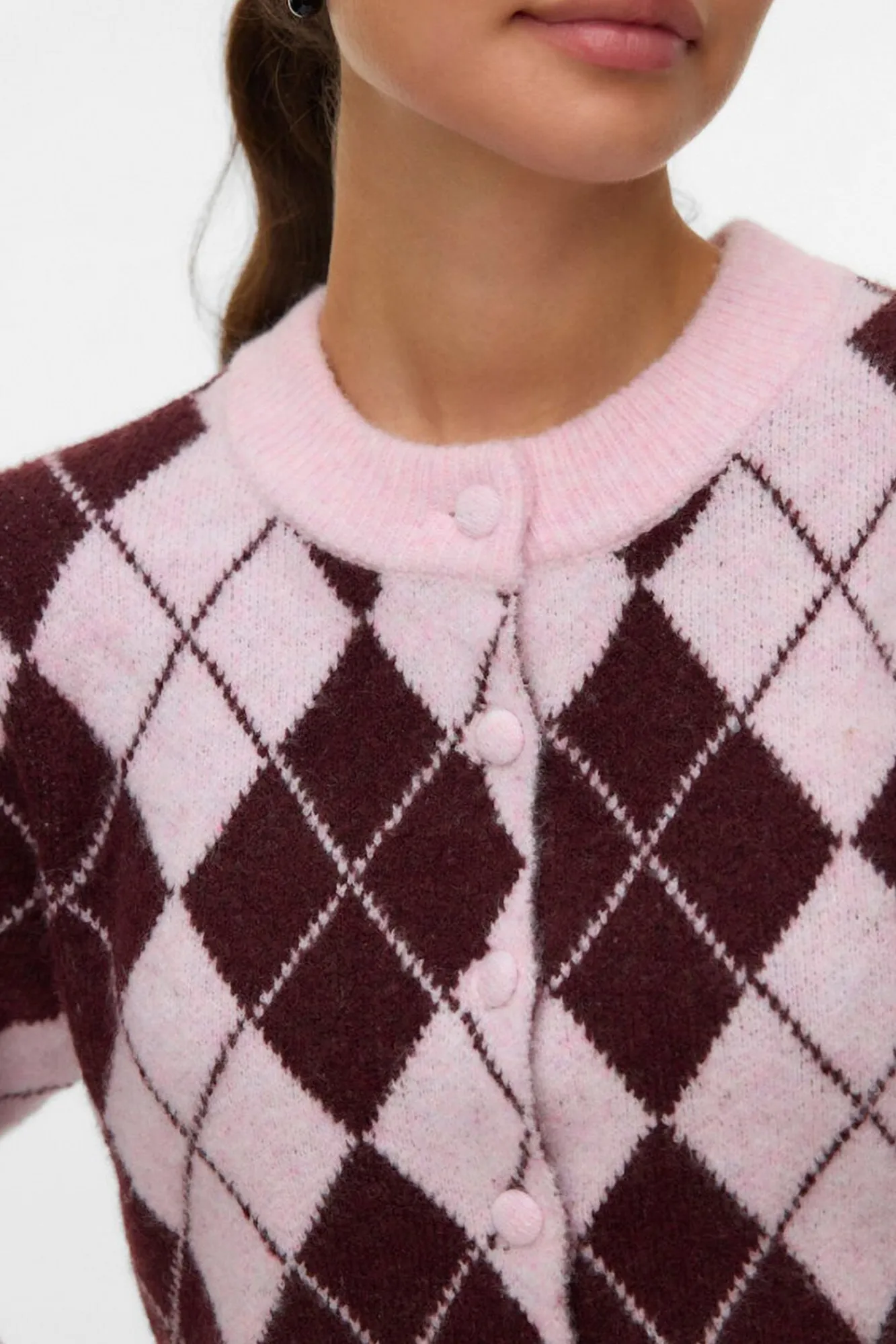 Mujer Vero Moda Jerséis>Cárdigan estampado rombos