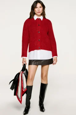 Mujer Selected Jerséis>Cárdigan lana y alpaca.