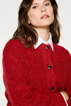 Mujer Selected Jerséis>Cárdigan lana y alpaca.