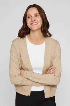 Mujer Vila Jerséis>Cárdigan largo de punto con viscosa