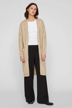 Mujer Vila Jerséis>Cárdigan largo de punto con viscosa