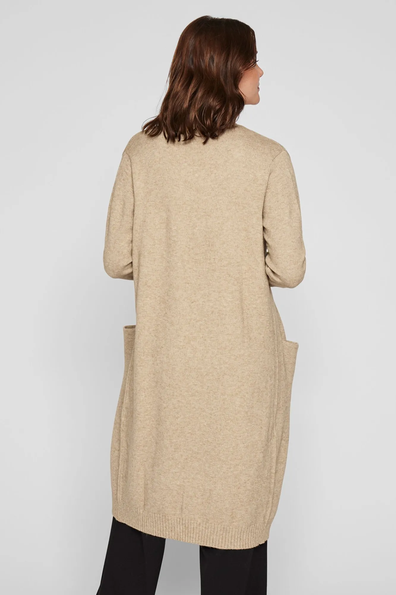 Mujer Vila Jerséis>Cárdigan largo de punto con viscosa