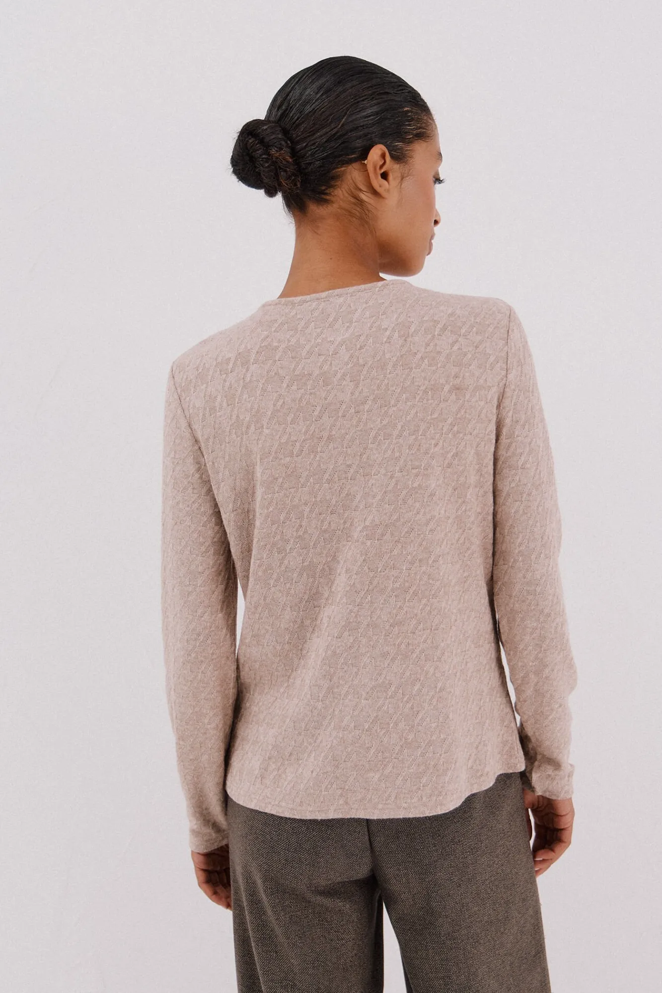 Mujer Cortefiel Jerséis>Cárdigan pata de gallo