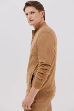 Hombre Cortefiel Jerséis>Cárdigan punto fino algodón cremallera