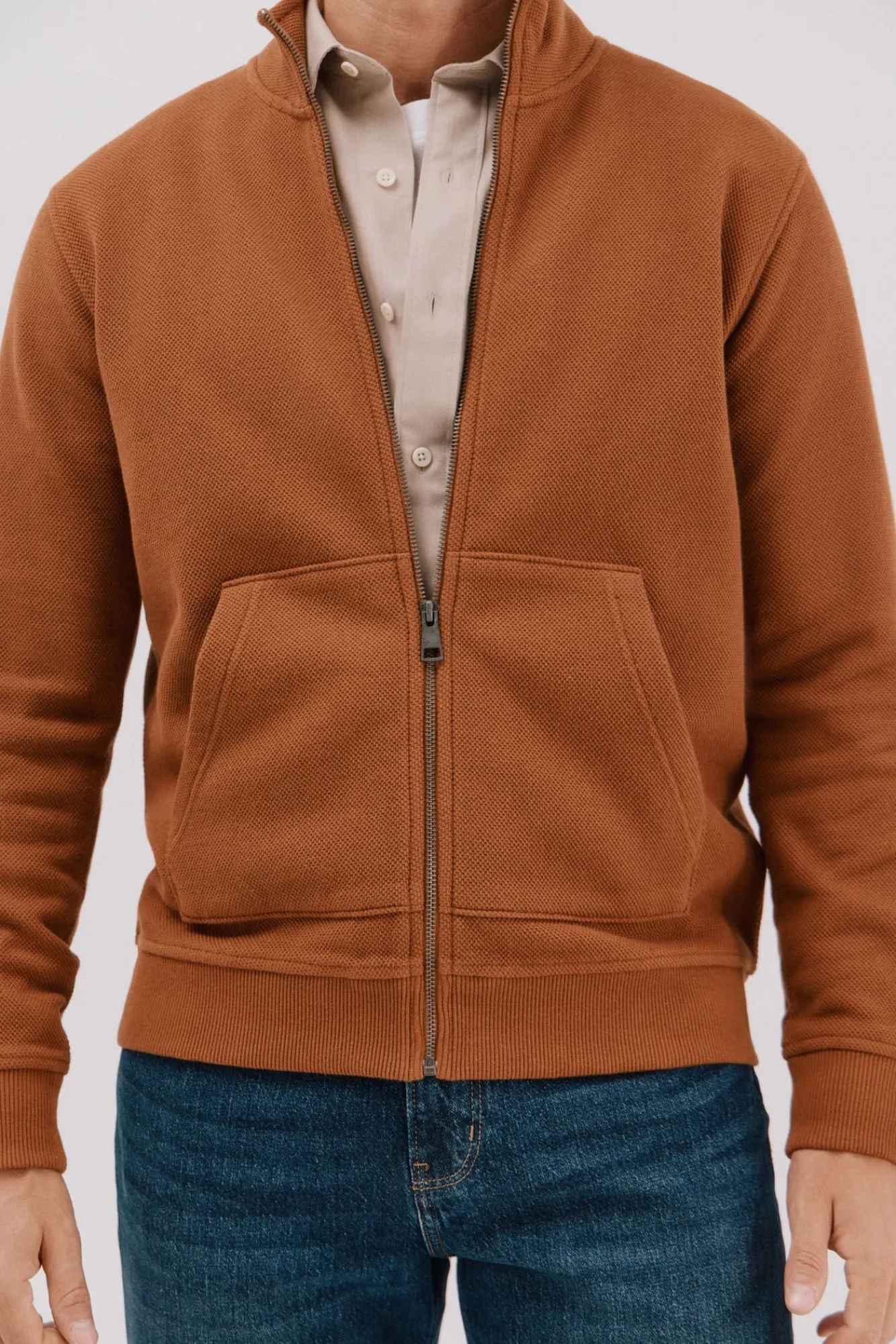 Hombre Cortefiel Jerséis>Cárdigan tejido estructura