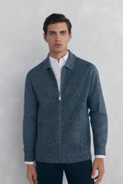 Hombre Pedro del Hierro Jerséis>Cárdigan torzal cremallera