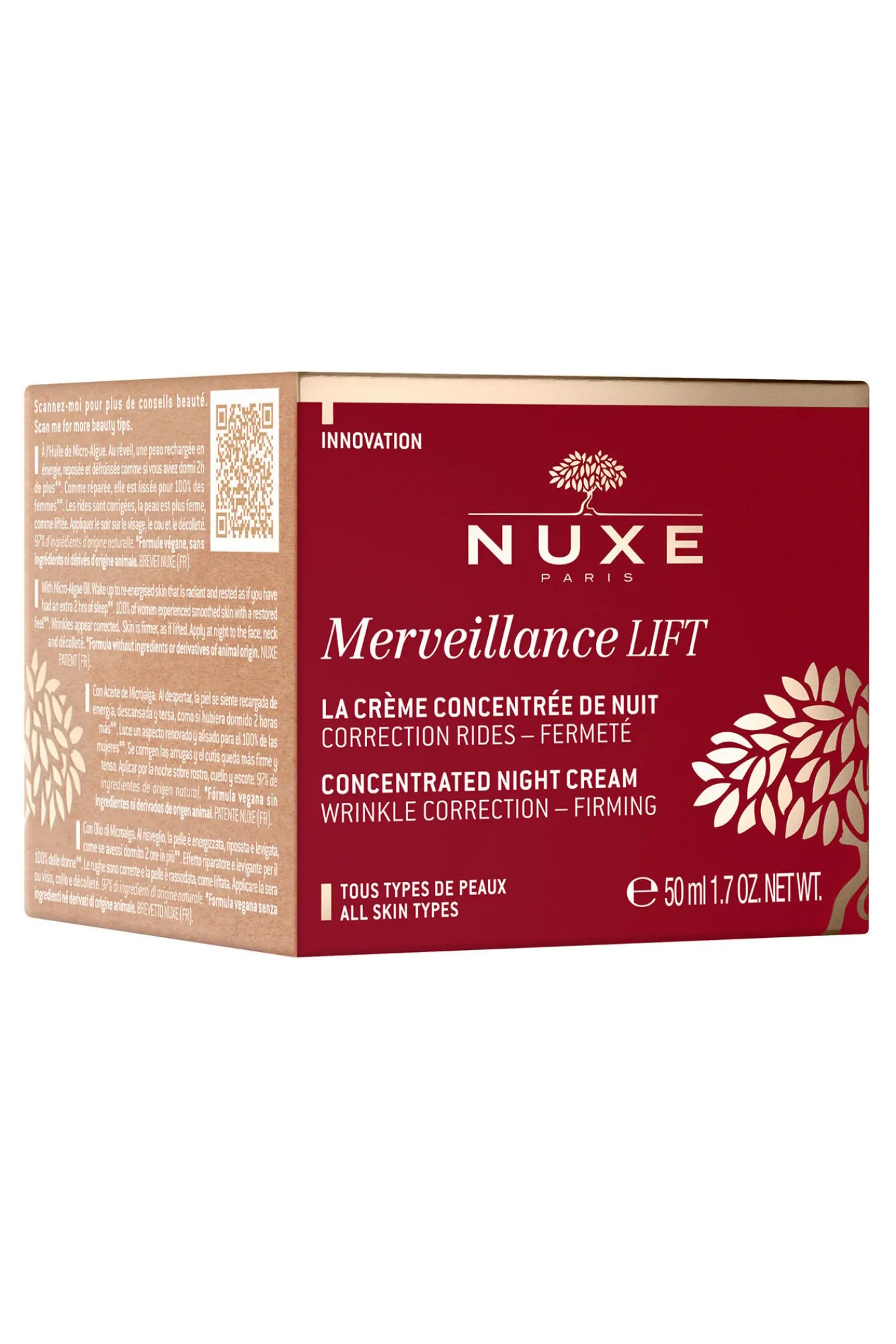 Nuxe Parafarmacia|Cosmética Facial>Crema merveillance concentrada de noche 50ml