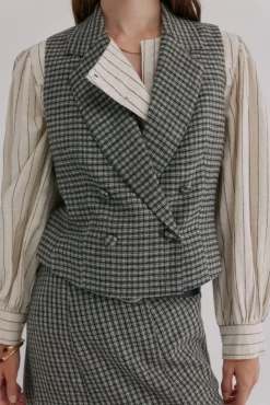 Mujer Hoss Intropia Chalecos>Elsa. Chaleco cuadros