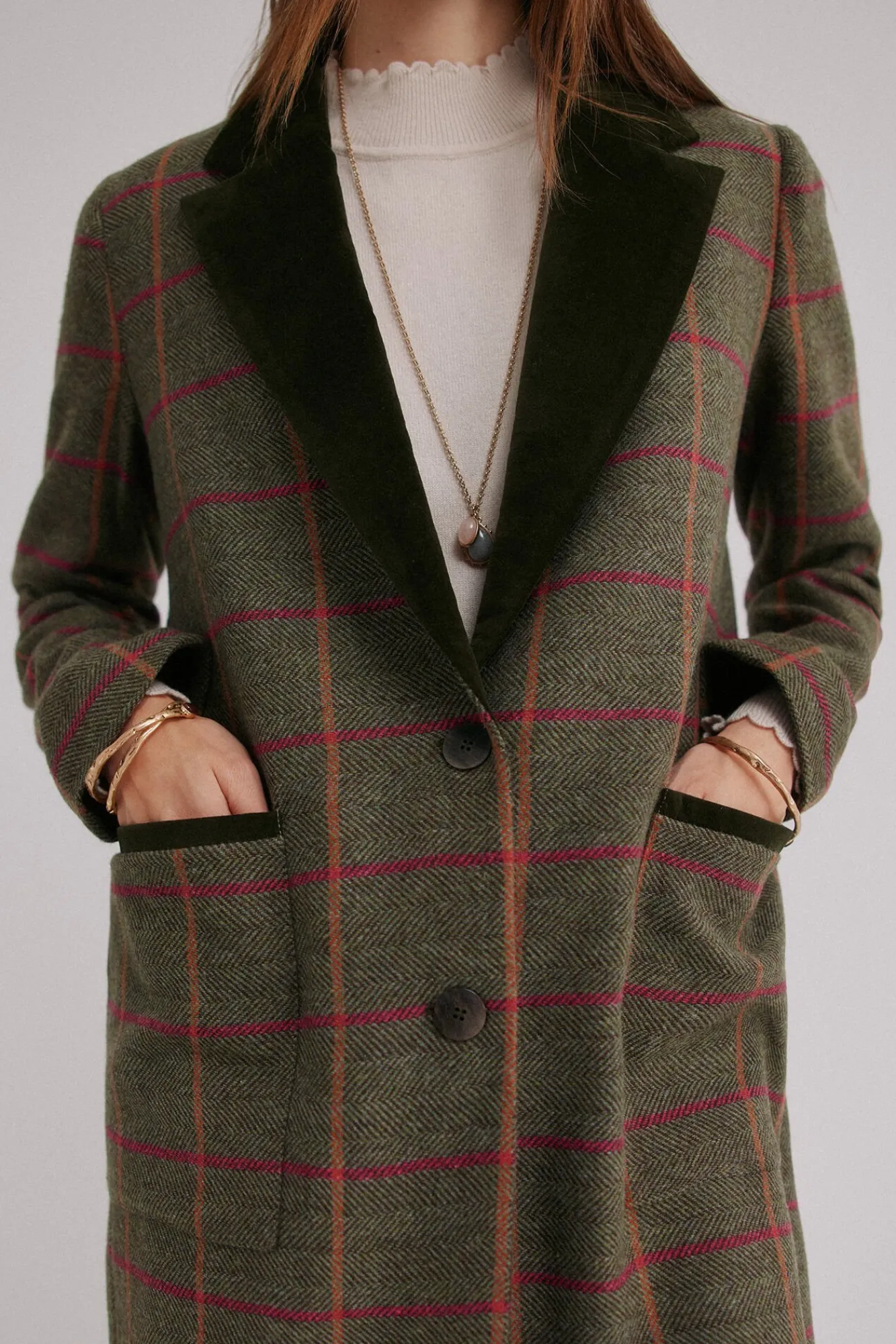 Mujer Hoss Intropia Chaquetas|Abrigos>Fabrizia. Levita a cuadros