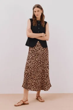 Mujer Cortefiel Faldas>Falda capa estampada