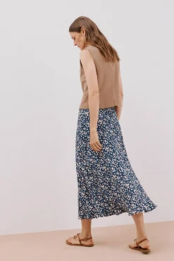 Mujer Cortefiel Faldas>Falda capa estampada