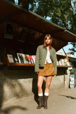 Mujer Springfield Faldas>Falda corta antelina