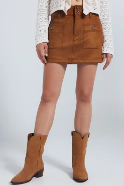 Mujer Springfield Faldas>Falda corta antelina