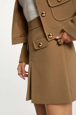 Mujer Morgan Faldas>Falda corta plisada