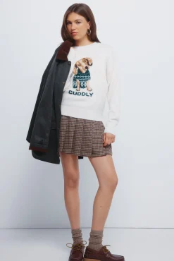 Mujer Springfield Faldas>Falda corta tablas cuadros