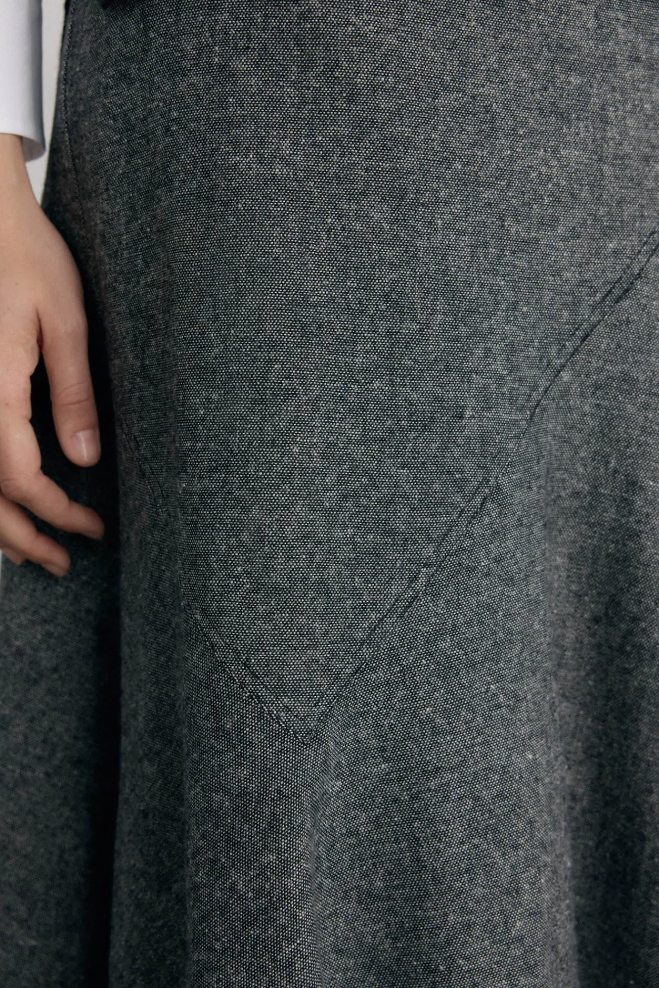 Mujer Pedro del Hierro Trajes|Faldas>Falda cortes con vuelo en bajo