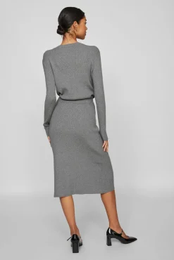 Mujer Vila Faldas>Falda de punto canalé midi