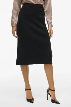 Mujer Vila Faldas>Falda de punto canalé midi