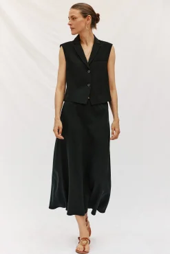 Mujer Cortefiel Trajes|Faldas>Falda fluída tencel