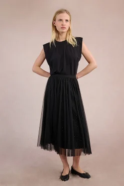 Mujer Molly Bracken Faldas>Falda larga plisada de tul