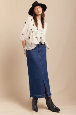 Mujer Slowlove Faldas>Falda Larga Vaquera