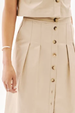 Mujer Caroll Faldas>Falda lino