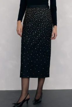 Mujer Pedro del Hierro Faldas>Falda lápiz tejido fantasía