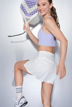 Mujer Dash and Stars Deporte|Faldas>Falda microfibra blanca malla interior