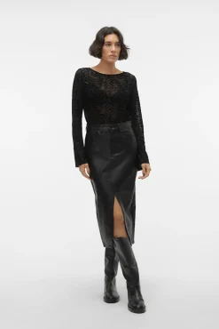 Mujer Vero Moda Faldas>Falda mide polipiel