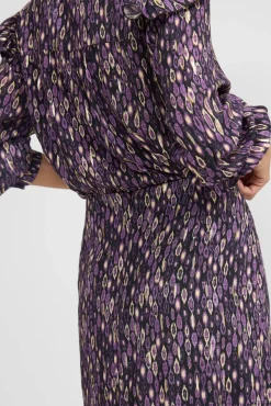 Mujer Silbon Faldas>Falda midi abertura estampado ikat