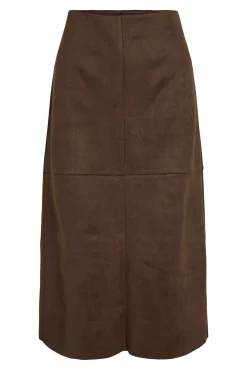 Mujer Vila Faldas>Falda midi de ante