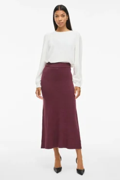 Mujer Vila Faldas>Falda midi de punto con viscosa