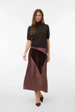 Mujer Vero Moda Faldas>Falda midi triple tejido