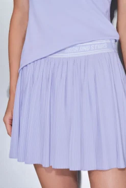 Mujer Dash and Stars Deporte|Faldas>Falda plisada lila malla interior