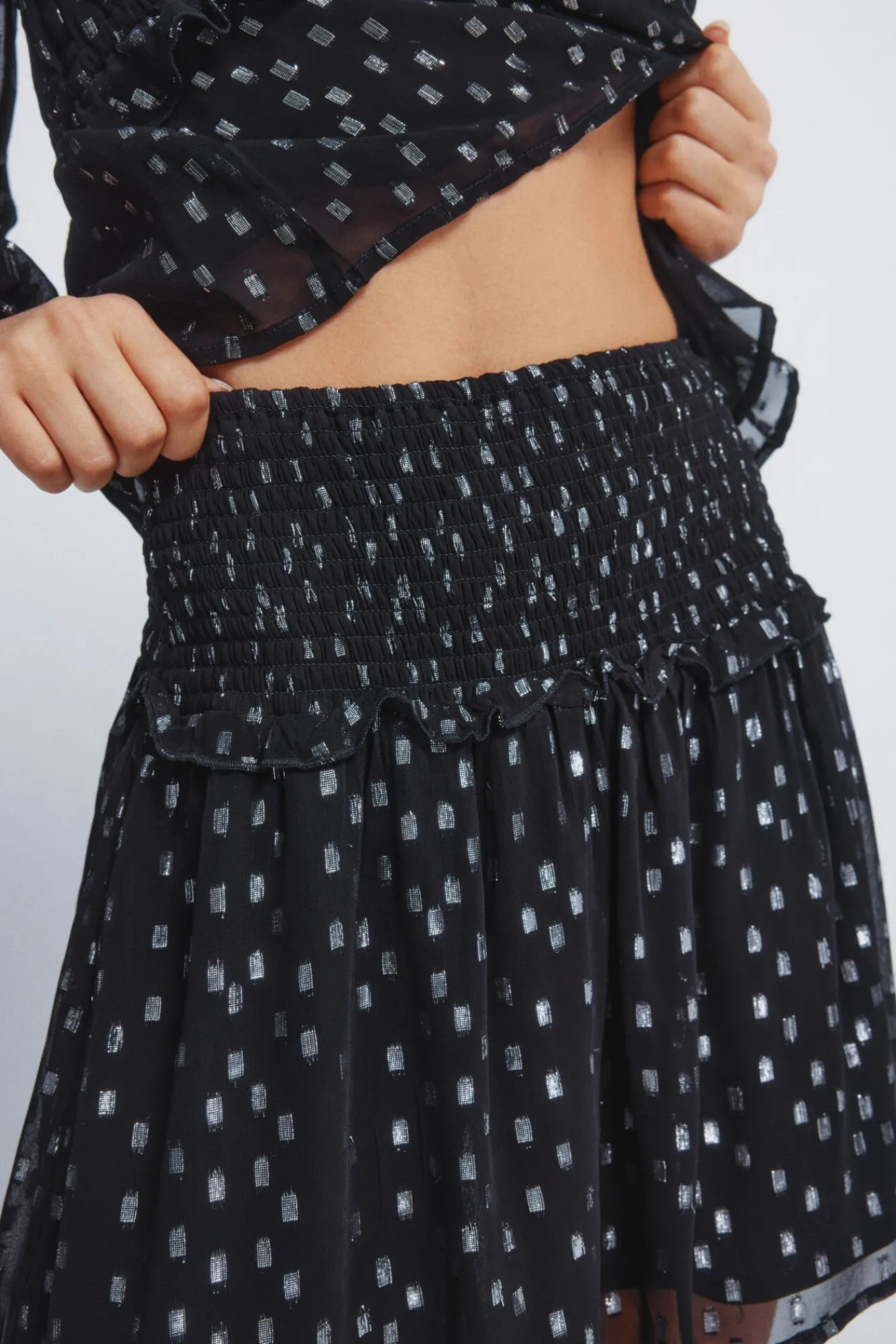 Mujer Springfield Faldas>Falda smock lurex