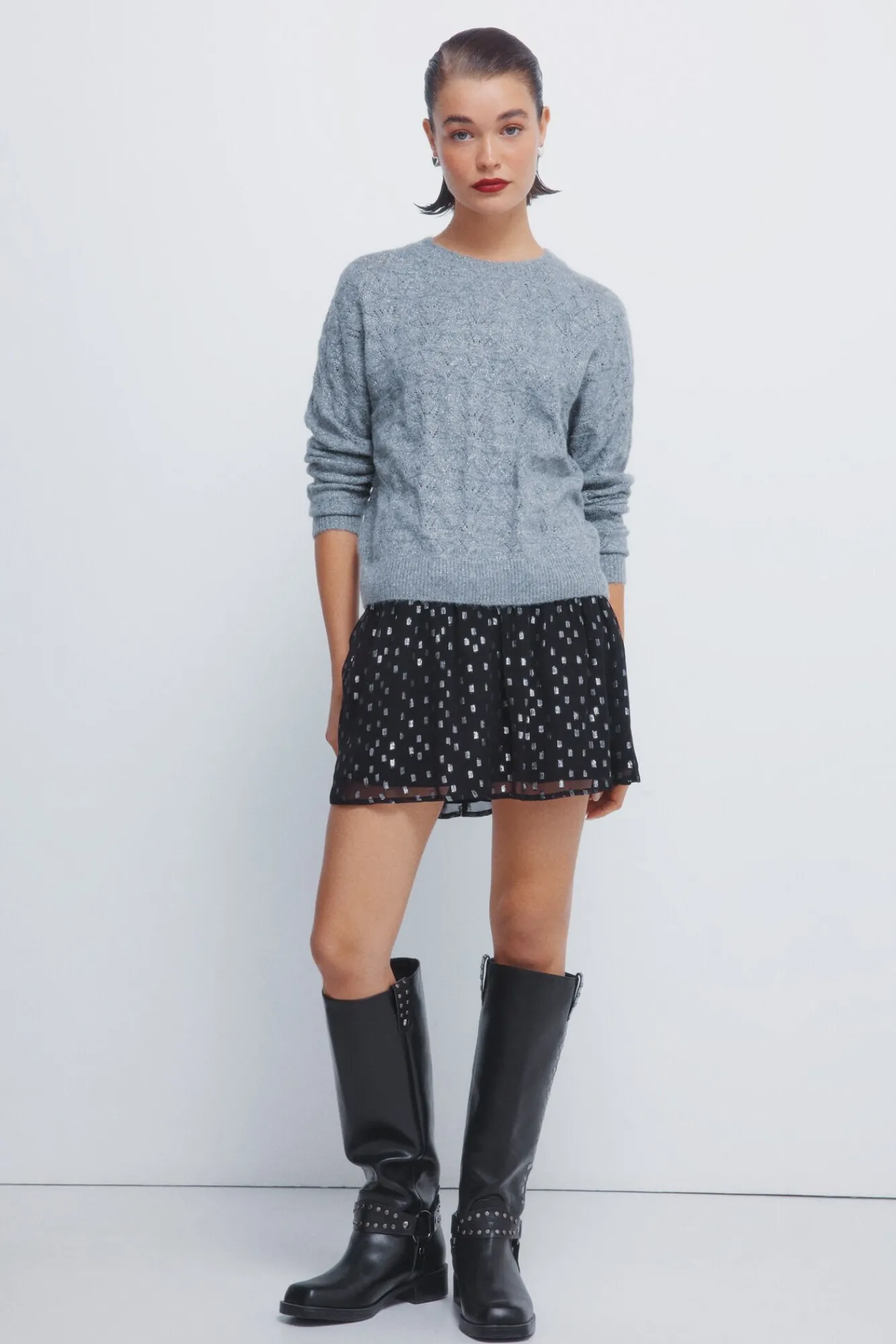 Mujer Springfield Faldas>Falda smock lurex