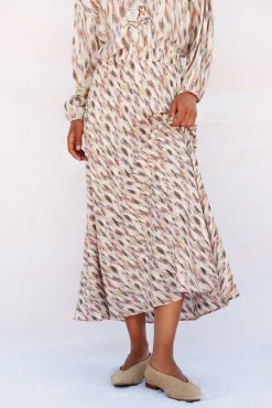 Mujer Cortefiel Faldas>Falda vuelo estampada