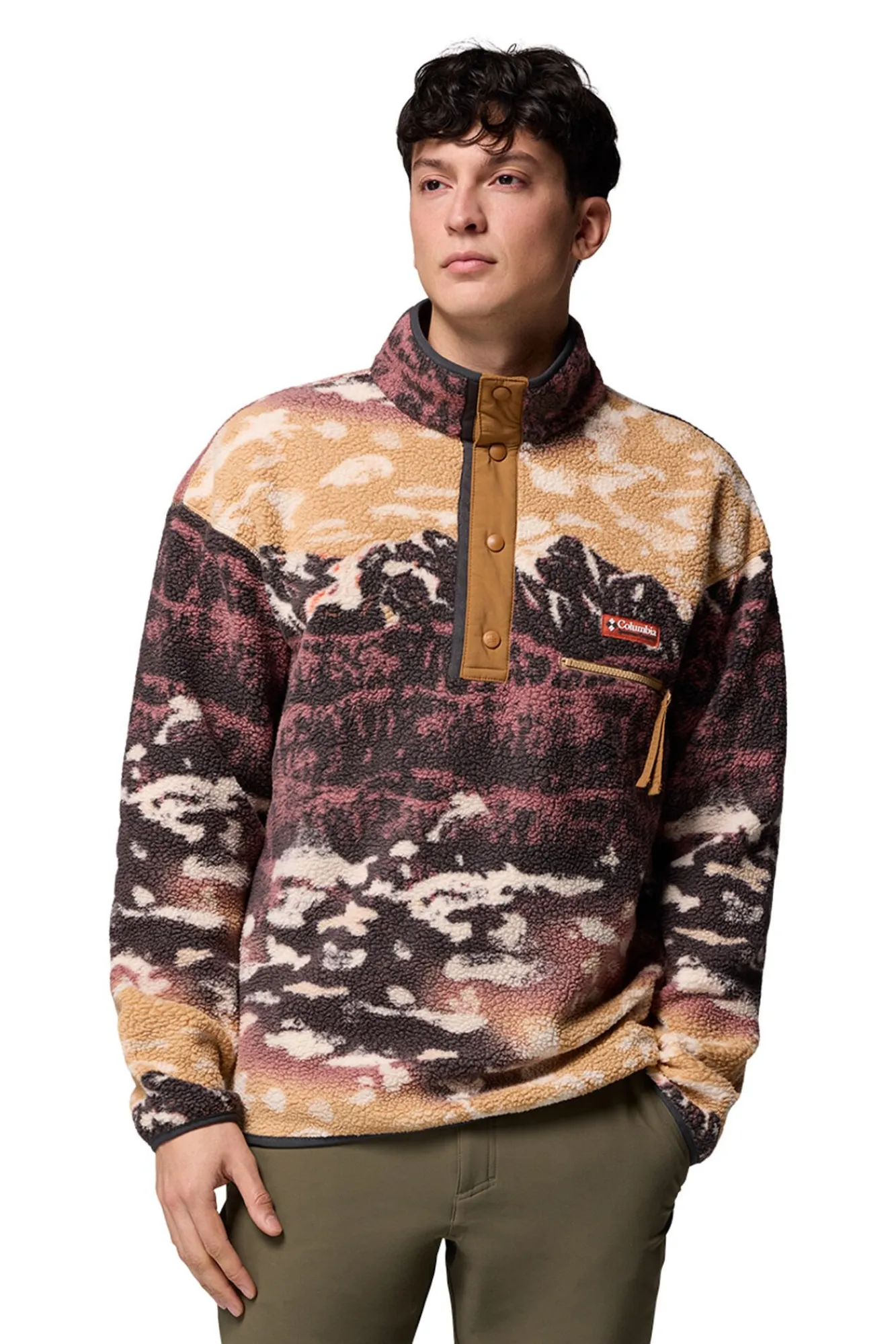 Hombre Columbia Jerséis>Forro polar con corchetes