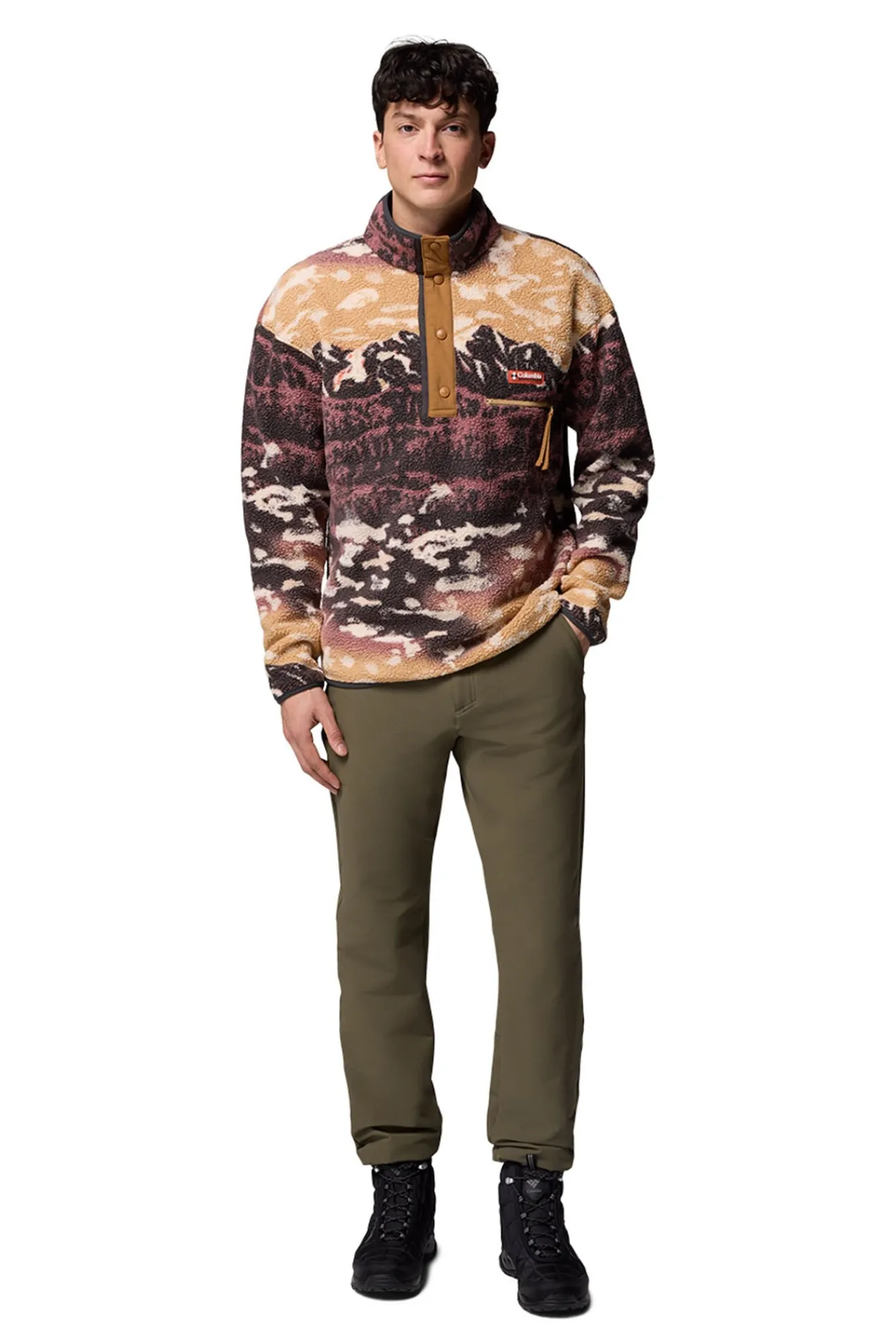 Hombre Columbia Jerséis>Forro polar con corchetes