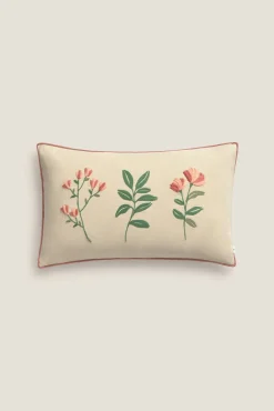 Textura Fundas De Cojín>Funda cojín algodón flores