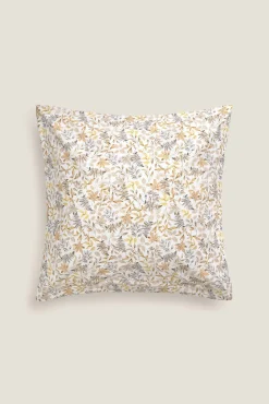 Textura Fundas De Almohada|Fundas De Cojín>Funda cojín algodón hojas en rama