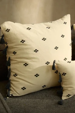 Calma House Fundas De Cojín>Funda de cojín cuadrada de algodón Kobe