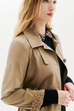 Mujer Caroll Gabardinas|Chaquetas>Gabardina abotonada