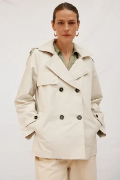 Mujer Cortefiel Gabardinas|Abrigos>Gabardina corta con vuelo