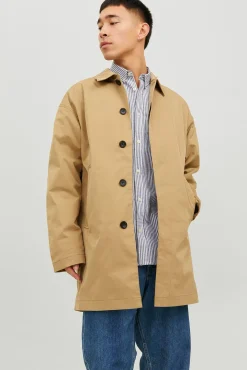 Hombre Jack & Jones Abrigos>Gabardina cuello italiano
