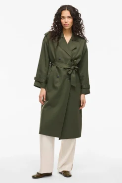 Mujer Vila Gabardinas|Chaquetas>Gabardina larga anudada