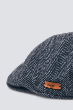 Hombre Springfield Gorras>Gorra plana espiga mezcla lana