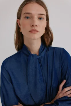 Mujer Hoss Intropia Blusas>Graciela. Blusa con detalle nudo