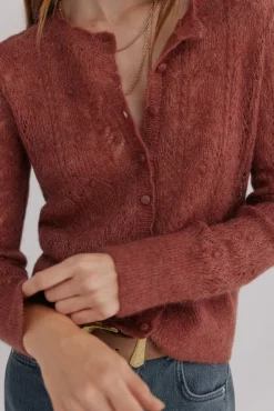 Mujer Hoss Intropia Jerséis>Inés. Cárdigan calado