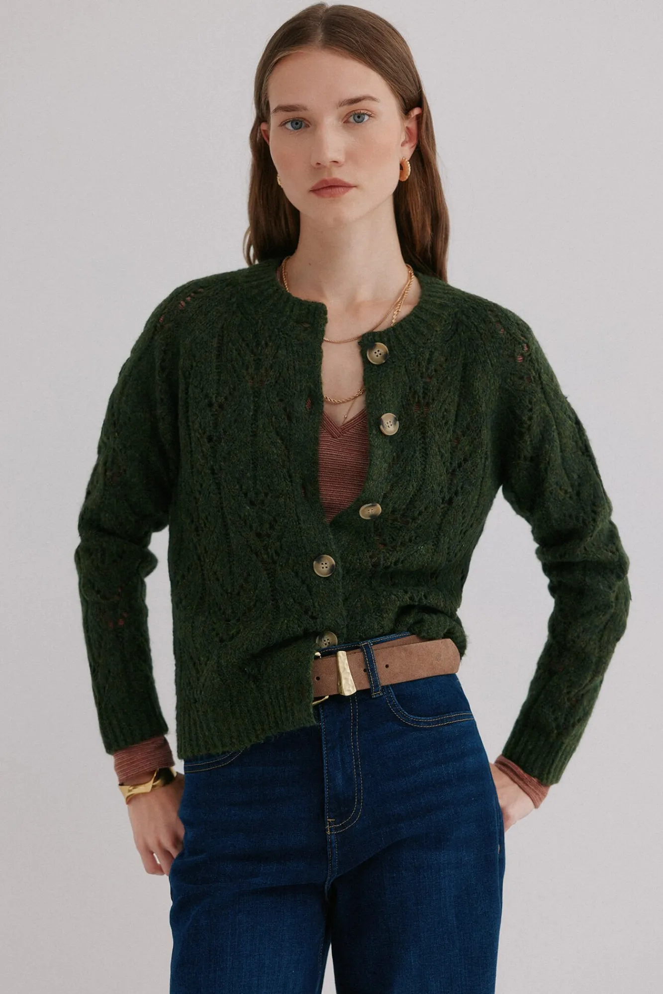 Mujer Hoss Intropia Jerséis>Ivette. Cárdigan calado